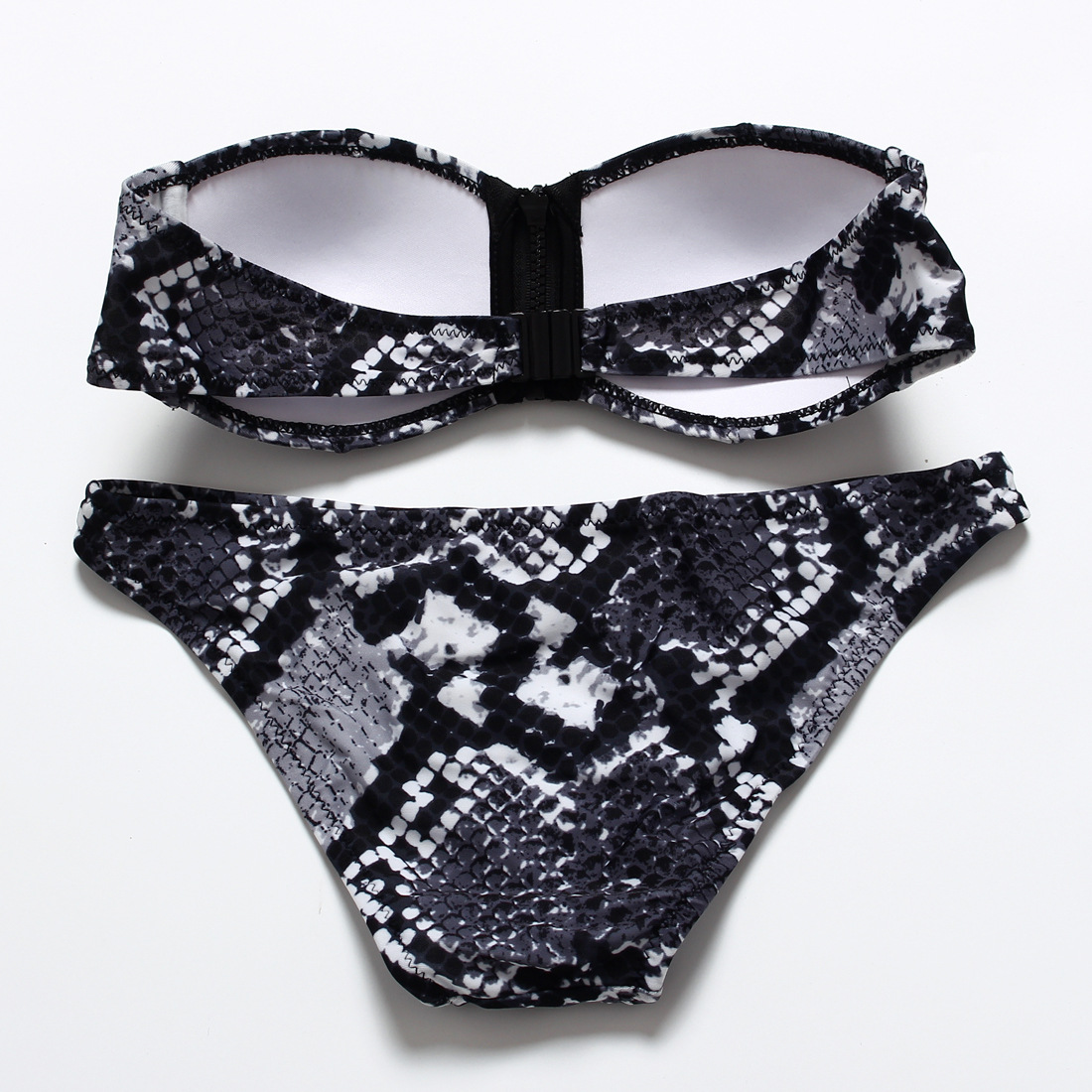 F4321-1Sexy Grain Zip Bikini